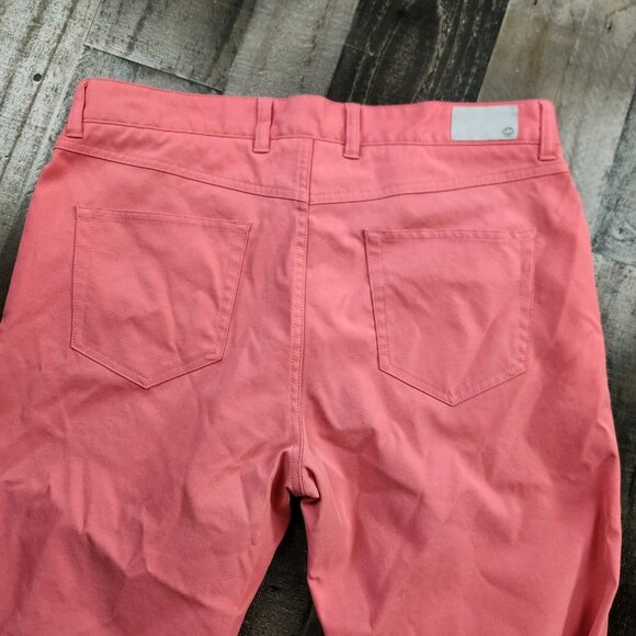 Peter Millar Mens size 36x34 Polyester Flat Front Golf Travel Chino Pants - Picture 5 of 10
